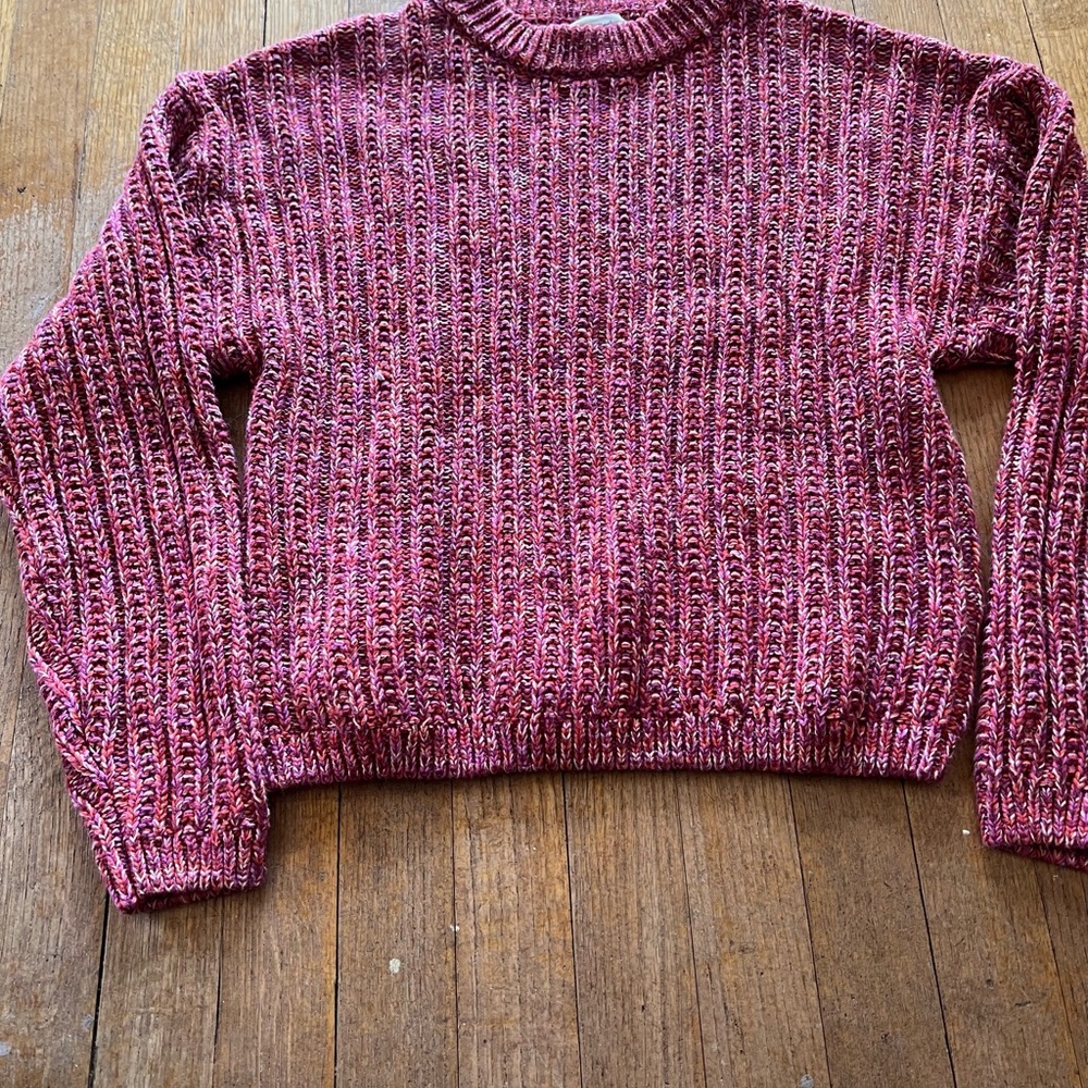 Universal Thread Marled Ribbed Cropped Sweater, P… - image 2